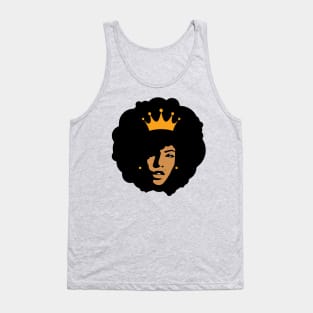 Black Queen | African American Woman | Black Girl Magic | Melanin Queen Tank Top